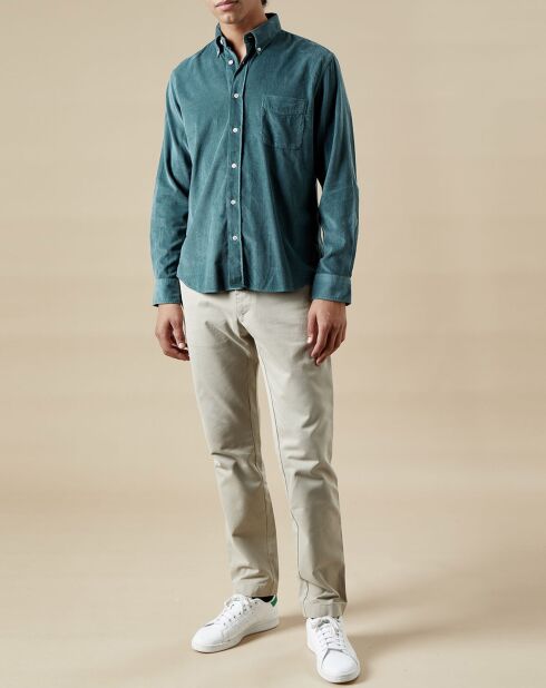 Chemise en Velours côtelé regular Pitt Pat thymes