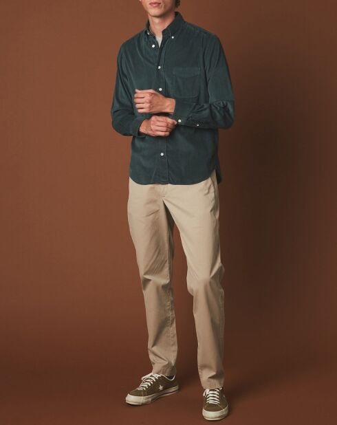 Chemise en Velours côtelé regular Pitt Pat thymes