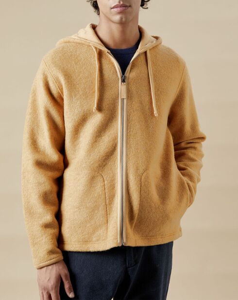 Blouson à capuche en Laine mélangée sun