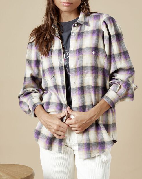 Chemise en Flanelle Castor violette