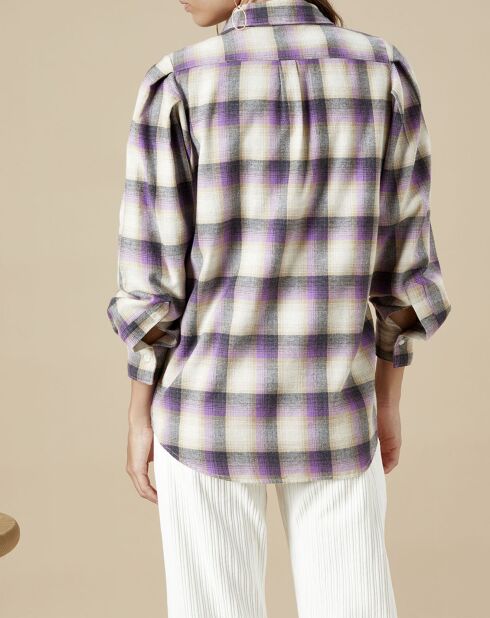 Chemise en Flanelle Castor violette