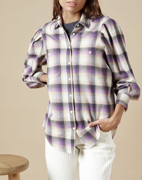 Chemise en Flanelle Castor violette