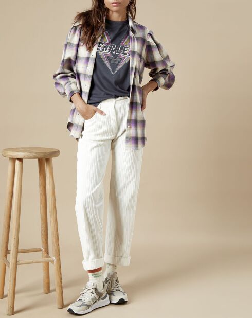 Chemise en Flanelle Castor violette