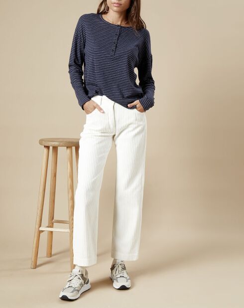 Pantalon en Velours côtelé 7/8ème Punch snow