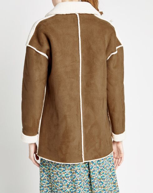 Manteau Kimi marron/beige