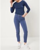 Pantalon slim Tomas bleu violet