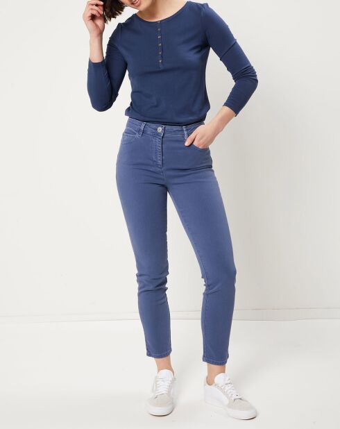 Pantalon slim Tomas bleu violet