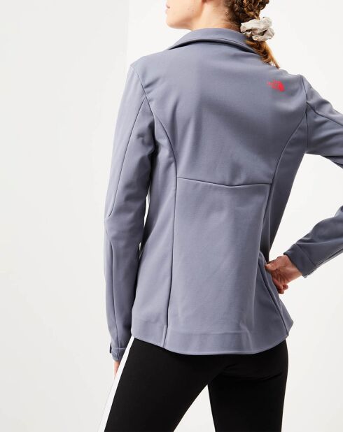 Veste zippée Tech W Inlux Softshell gris/bleu