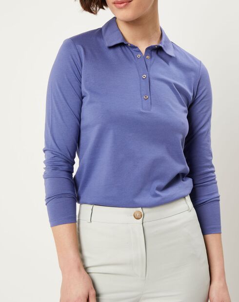 T-Shirt polo Tina bleu violet