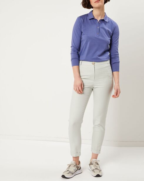 T-Shirt polo Tina bleu violet