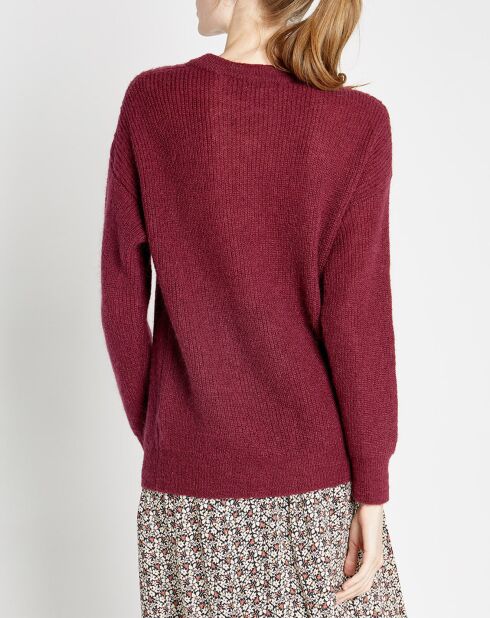 Pull en Laine mélangée Belina bordeaux