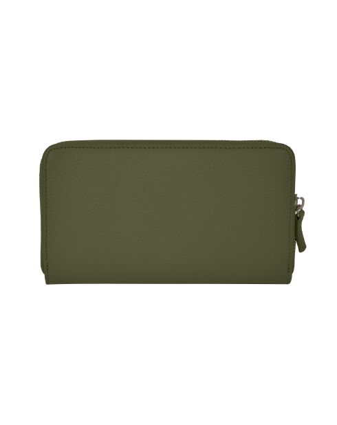 Portefeuille en cuir Paris eucalyptus - 19x11 cm