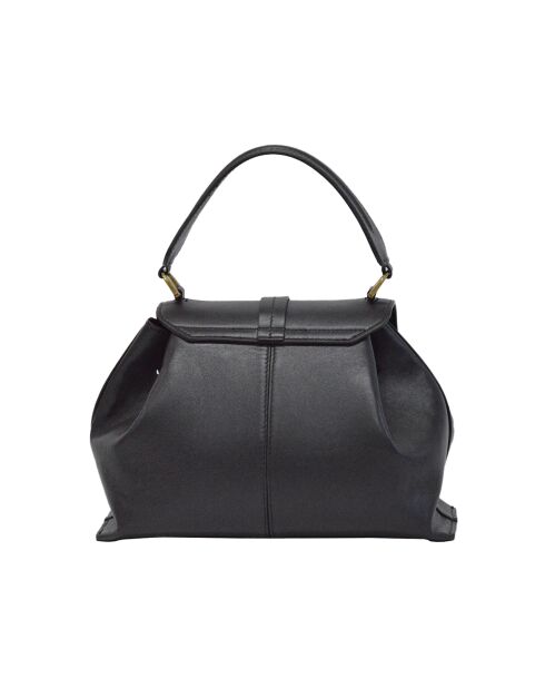 Sac à main en Cuir Signature marron - 27x20x14 cm