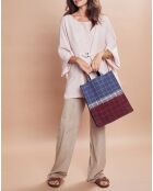 Sac Cabas 100% Laine Idyle Opaline jean - 36x30x14 cm