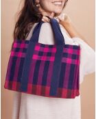 Petit Sac Cabas 100% Laine Maud fuchsia - 33x24x12 cm