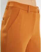 Pantalon Cigarette à pinces Mini camel