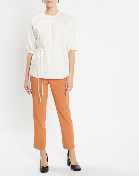 Chemise en Popeline de Coton Bio Misto écrue