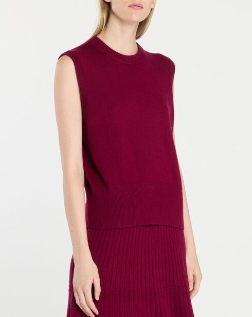 Pull en Laine mélangée Polux rouge foncé