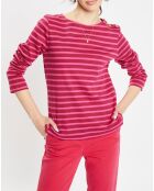 T-Shirt en Coton biologique Parin Marin rose/rouge