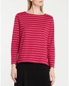 T-Shirt en Coton biologique Parin Marin rose/rouge