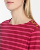 T-Shirt en Coton biologique Parin Marin rose/rouge