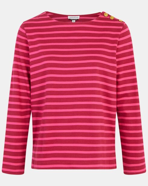 T-Shirt en Coton biologique Parin Marin rose/rouge