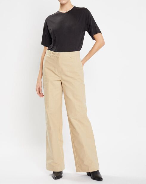 Pantalon large Parc beige