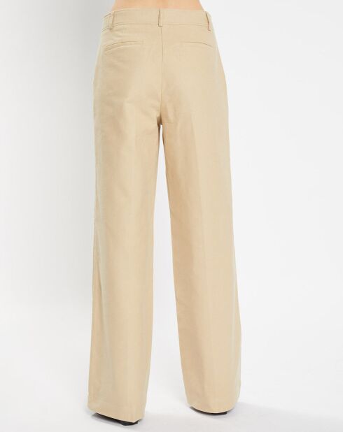 Pantalon large Parc beige