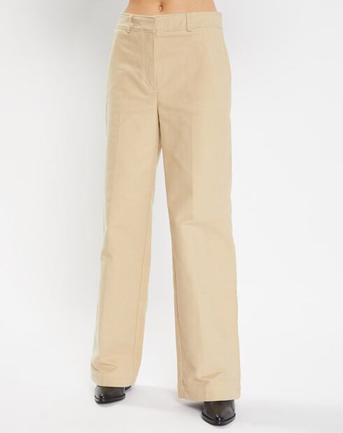 Pantalon large Parc beige