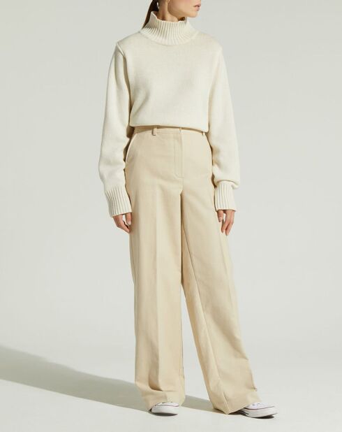 Pantalon large Parc beige