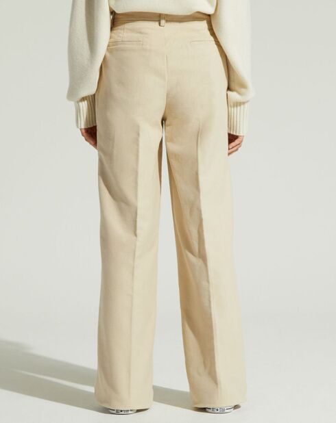 Pantalon large Parc beige