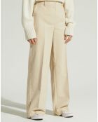 Pantalon large Parc beige