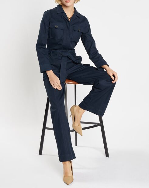 Combinaison saharienne en Coton Altea bleu nuit