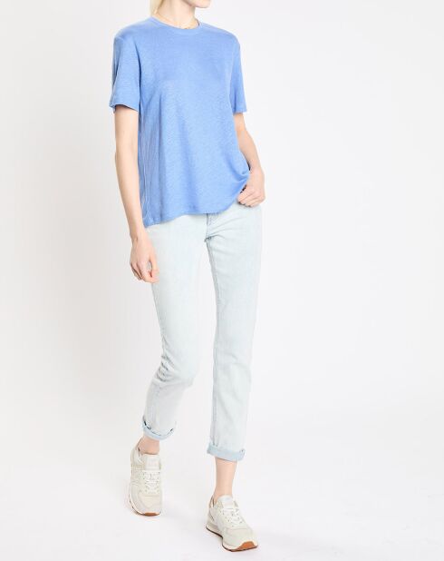 T-Shirt 100% Lin Ariba bleu