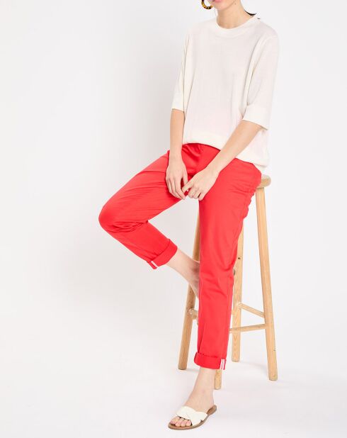 Pantalon Cyrilp chino rouge