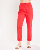 Pantalon Cyrilp chino rouge