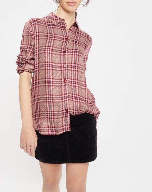 Chemise Baero à carreaux rouge