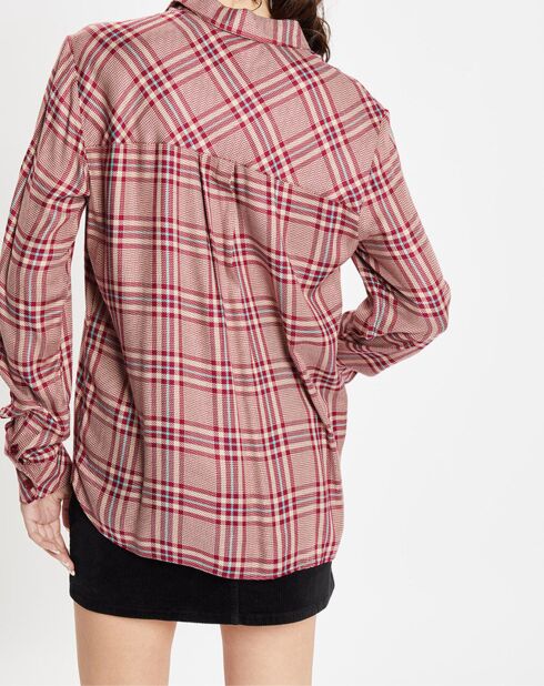 Chemise Baero à carreaux rouge