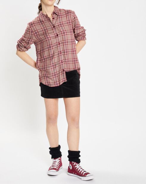 Chemise Baero à carreaux rouge