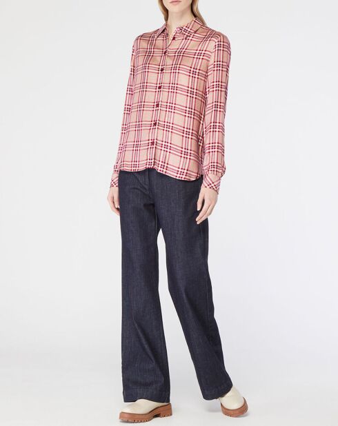 Chemise Baero à carreaux rouge