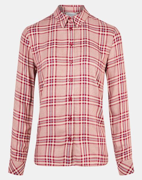 Chemise Baero à carreaux rouge