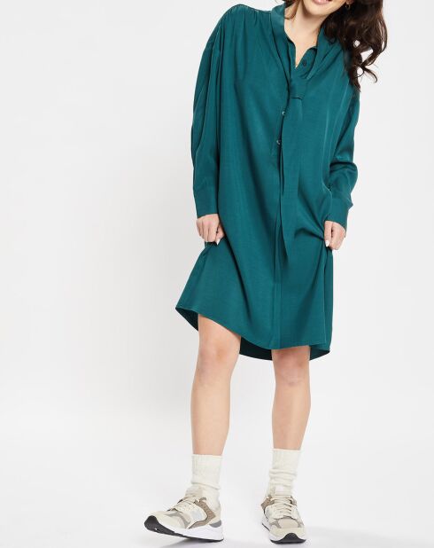Robe Brama cravate vert moyen