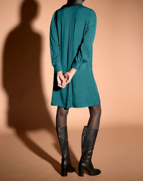 Robe Brama cravate vert moyen