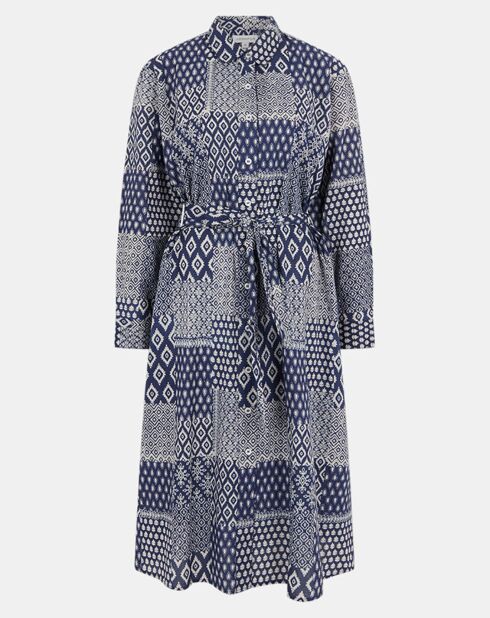 Robe Ramelia indigo/blanc