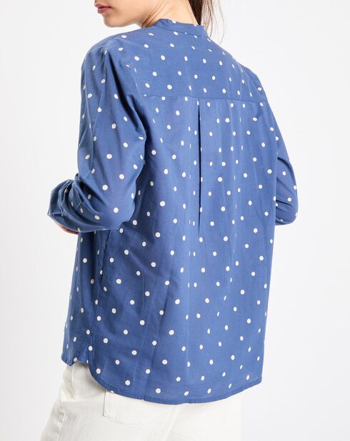 Chemise Radja indigo bleu/écru