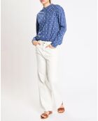 Chemise Radja indigo bleu/écru
