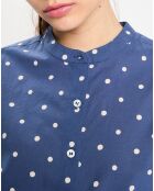Chemise Radja indigo bleu/écru