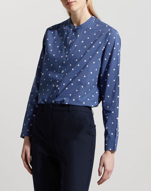 Chemise Radja indigo bleu/écru