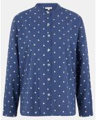 Chemise Radja indigo bleu/écru