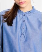 Top Rill chambray bleu